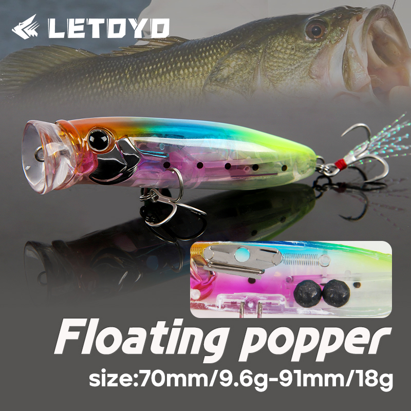 LETOYO 9,6 g/18 g schwimmender – Fishing Lure Popper Bewertung und Preis